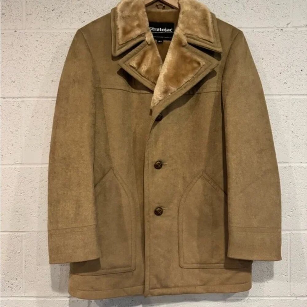 Vintage Stratojac fur lined coat | size 40